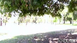 Very Tiny Teen in Wild Contest Scenes