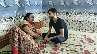 Казуальная история бенгальской бхабхи и молодого 18+ индийского парня в первом любительском трахе