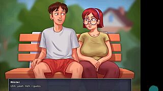 뜨거운 아시아 선생이 서머타임 사가 28 POV에서 거대 자지 보고 싶어함