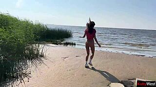 Took My Cute Stepsister to Lake and Creampied Her Pussy 😍