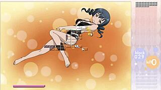 Duygusal striptiz Makishima Saori hentai oyununda kıyafetleri yırtılarak