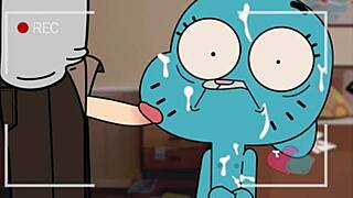 مشاهد سكس غير محظورة قوية من كرتون غمبال مع مص ويد