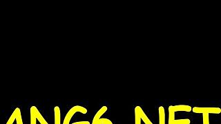 迷人的天使弯腰接受大粗棒行动