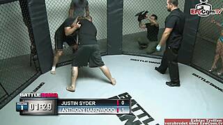 Kosmata rjava najstnica 18+ trdo jebana v boksarskem ringu