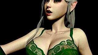 Osupeljiva gozdna vilinka z ostrimi očmi jebe v POV 3D