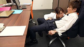 hey, wanna see emiko sugioka dominate in overtime office sex?