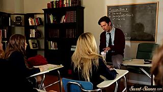 tabu šolarka 18+ močno žličkana od skrivnostnega pastorčevega brata