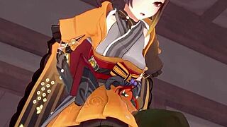 Nemůžu uvěřit Chiorinu blowjobu v Genshin Impact, plný POV na Sheer FantasyKing3 je divoký!