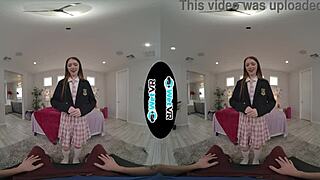 Søt rødhåret creamed av feit kuk i vill VR porno 😜