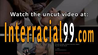 Mi culo puto se abre de par en par por el raíl de polla negra grande