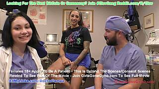 Nemohl jsem uvěřit, naivní Latina Stefania Mafra se přidá k orgasmus výzkumu s Doktorem Tampa na GirlsGoneGynoCom!