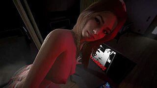 Похотливая медсестра прыгает на члене в 3D хентае без цензуры