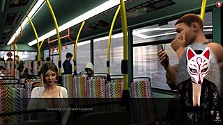 嘿，看看公交车上的这些大奶！办公室6号和cosplay熟女在户外疯狂。