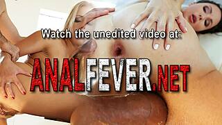 Hos runde røv bliver kneppet hårdt i udendørs anal