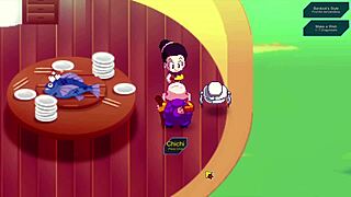 Kame Paradise 2 - Chi Chi’s varme håndjob til Roshi