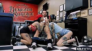 These bad milfs with tats are cougars