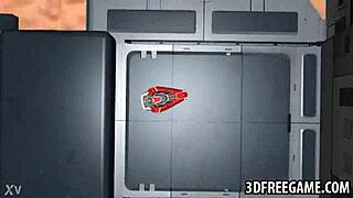 a hot 3d cartoon blonde gets her intimate area licked by a partner