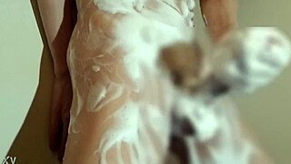 i'm the japanese boy masturbating naked in the foamy bath.