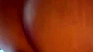 Redbone Bent Over in Doggystyle, Taking Monster Black Cock Backshots