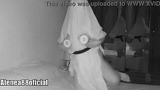 Ghost caught on camera at halloween party