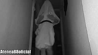 Ghost caught on camera at halloween party