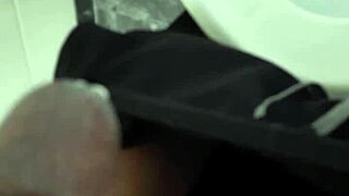 I masturbated in the restroom with a black cock!