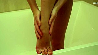 i'm amelie b, petite brunette all wet and shaved in the shower