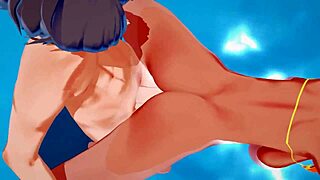 Danganronpa Aoi Asahina Enjoys Swimming Pool Fun