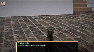 redhead plays game with small tits