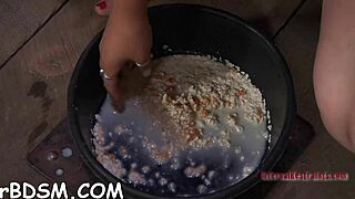 Inviting brunette honey is slowly taking off her sexy lingerie