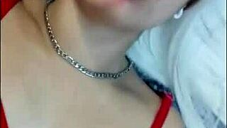 blonde teen in red lingerie moans wildly during hot amateur session