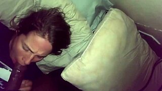 Amateur couple goes hardcore with blowjob on webcam