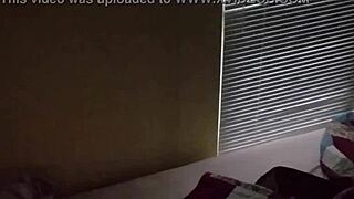 Blindfolded busty sex with horny old partner!