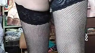 Sexy Travesti Teases in Red Hot Tanga