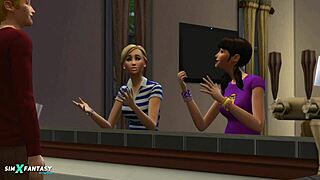 Liberty Lee Riding in The Sims 4 Game