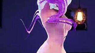 tocoyami towa the bass knight in 3d hentai adventure