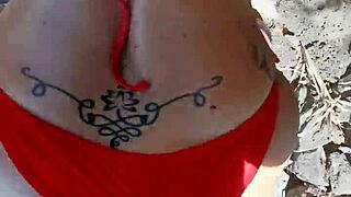 Passionate Beach Encounter with Big Ass Woman