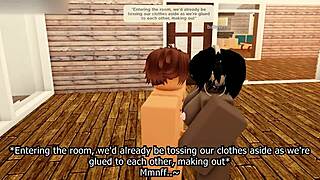 Lustful hook-up at party roblox rp