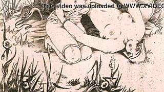 Vintage Erotic Illustration Unveils Hidden Sensual Art