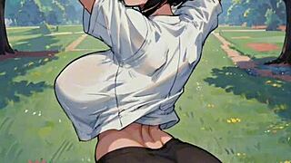 Booty Butt Cheeks Shake in Sexy Hentai