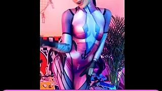 widowmaker fucks anal with toys in cosplay overwatch alicebong