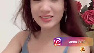 instagram anna k102 shows her flat chest in video