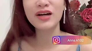 instagram anna k102 shows her flat chest in video