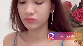 instagram anna k102 shows her flat chest in video