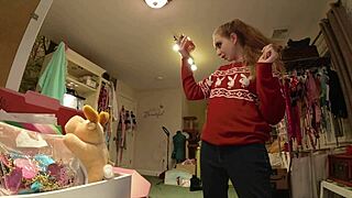 Under the spell of Love Potion No 5, she fingers herself wild.