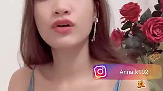 instagram anna k102 shows her flat chest in video