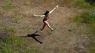 Russian naked travel adventure