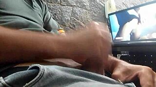 Soloboy performs detailed masturbation solo. Close-ups show the process.