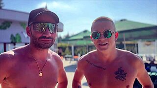 Hot girl seducing gay couple for bisexual threesome!