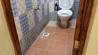 That sweet twink ass got stretched wide in the toilet.